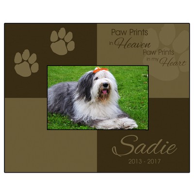 Personalized Paw Prints 4x6 Picture Frame